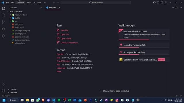 How To Setup Tailwind CSS With React JS Using Vite JS 2023 | Install Tailwind CSS with React App