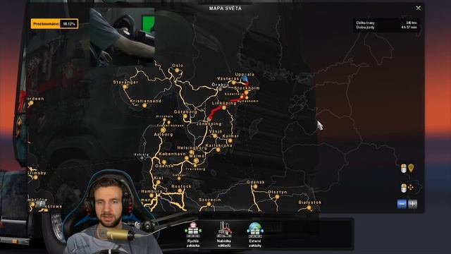 NÁVĚS + TANDEM VE SNĚHU! | Euro Truck Simulator 2 #166 смотреть онлайн