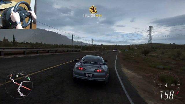 1200HP TOYOTA SUPRA RZ Anti-Lag Twin Turbo | Forza Horizon 5 T300RS Steering Wheel Game Play смотреть онлайн