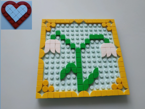 Белоснежный подснежник из Lego Dot's
