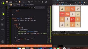 #5 - 2048 Game - SIMPLE AND EASY - Game Development in React