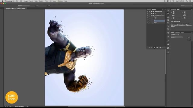 Photoshop tutorials | How to Create Thanos 3D Dispersion EFFECT From INFINITY WAR in Photoshop 2015