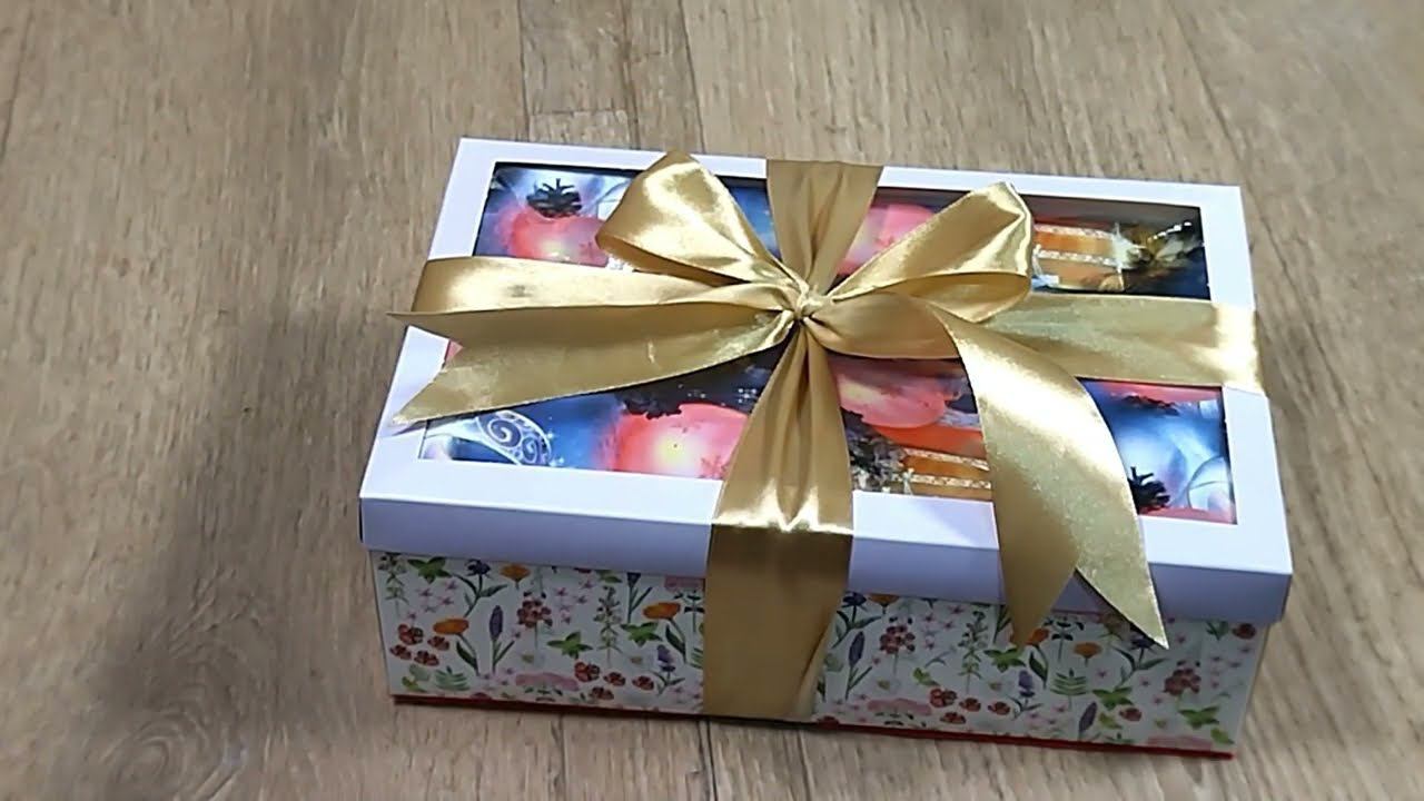Завязываем бант на подарке ( коробке) смотреть онлайн