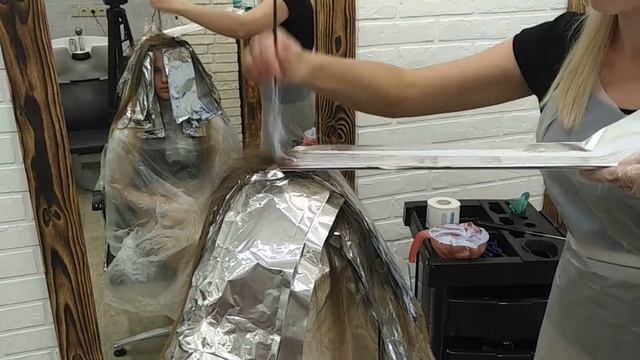 Рельефное окрашивание, шатуш.