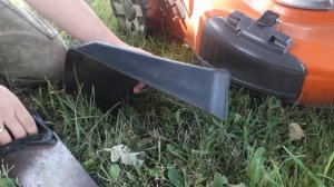 Lawnmower side discharge cover falling off fix - Husqvarna LC 356VP