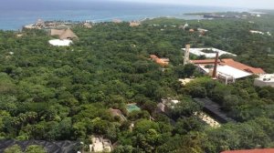 Xcaret park from the air, Playa del Carmen, Mexico