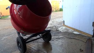 обзор бетономешалки МЕТЕОР 120, бюджет 8500р