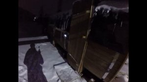 Прогрев бани бочки с помощью автономки