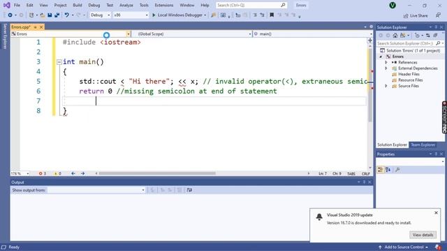 #syntaxerror #semanticerror Debugging C++ Programs | Syntax Errors | Semantic Errors