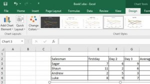 How to label x and y axis in Microsoft excel 2016