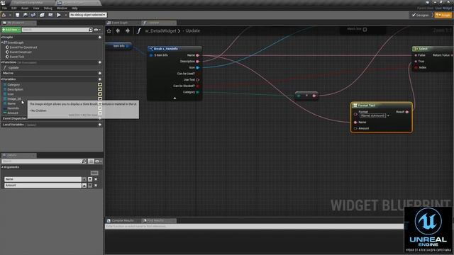 12. Инвентарь - Добавляем виджет для отображения информации по предметам в инвентаре смотреть онлайн