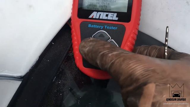 Starter Replacement  Ancel Battery Tester - Subaru Impreza 2.5RS GC8 Video 6