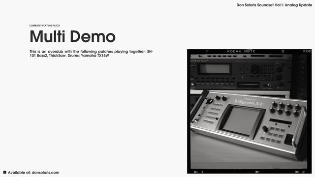 Roland V-Synth, XT & GT - Don Solaris Soundset Vol I Analog Update смотреть онлайн