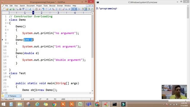 Constructor overloading in java смотреть онлайн