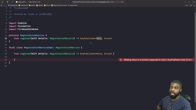 Firebase SwiftUI Auth, Login, Registration, Password Reset, Sign Out - Bug Fix In Description