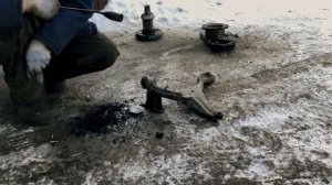 Замена заднего сайлентблока на переднем рычаге на Honda Civic