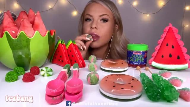 when mukbangers try to eat SOUR CANDY