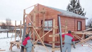 Монтаж быстровозводимого дома по технологии ИНСИ