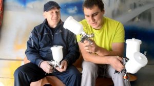 я и ANEST IWATA w400. LPH-400, W-400 BELLARIA, W-400 WBX, air gunsa.