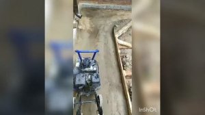 Виброплита.Уплотнение грунта,для отмостки от дома.