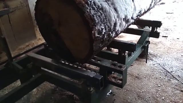 Загрузка бревна на пилораму диаметр 60. смотреть онлайн