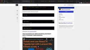 Development of Browser-Based Game #1: install Laravel 8, React JS, TypeScript