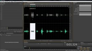 Adobe Audition - как редактировать каналы отдельно левый и правый, и добавить тишину