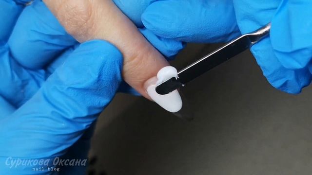 Как нарастить ногти на бумажные формы? Выкладной френч с использованием геля, полигеля и гель-лака