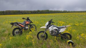 Offroad на мотоциклах Irbis - леса и поля