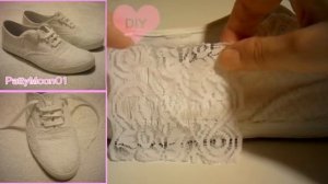 DIY Lace Sneakers / Sneakers in pizzo ❤