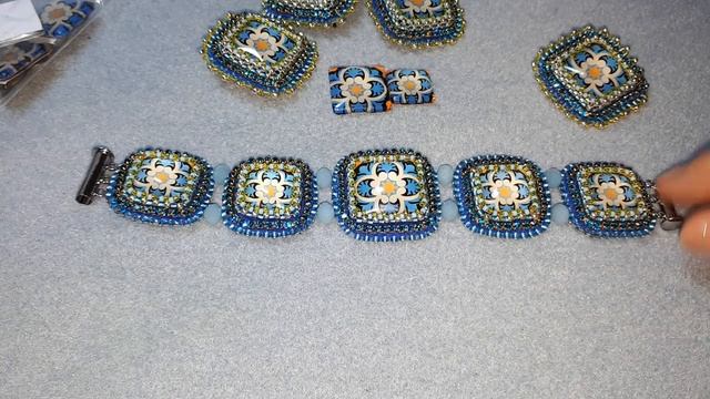 Браслет и броши-пуговицы.Ручная работа смотреть онлайн