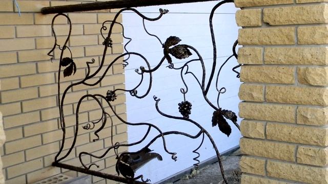 Перила на крыльце, кованые перила для крыльца, красивый рисунок ограждения смотреть онлайн