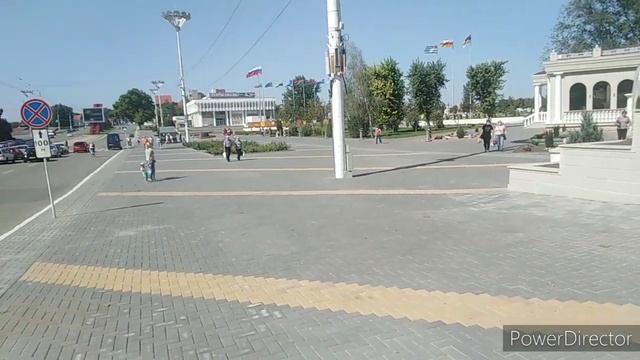 ТИРАСПОЛЬ Центр - города . Памятник Екатерины Второй! Фонтаны