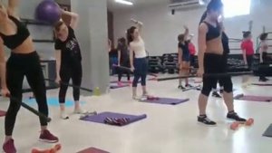 Функциональный тренинг  с бодибаром / functional training with a body bar