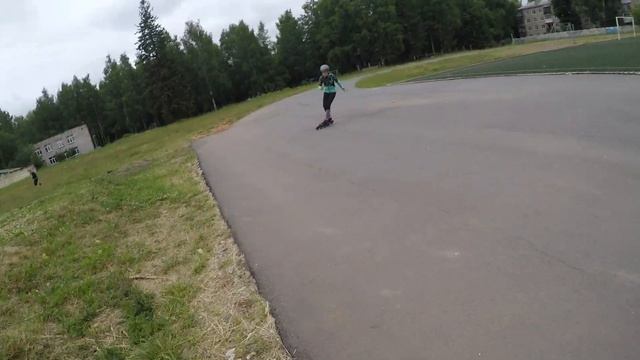 Конькобежный спорт. INLINE SPEED SKATING. Продолжаем летнюю подготовку на роликах. смотреть онлайн