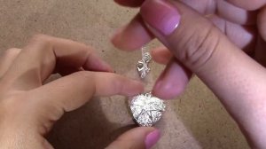 ? Серебряный кулон сердце открывающийся AliExpress | Оригинальные украшения из серебра из Китая.