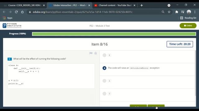 PCAP - PROGRAMMING ESSENTIALS IN PYTHON || PYTHON ESSENTIALS - 2 || MODULE - 3 TEST ANSWERS || CISC