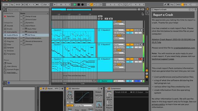A quick improvisation in Ableton Live 11 Lite using Equator 2 sounds - played on Seaboard Rise 2 смотреть онлайн