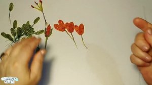 Цветы из бисера.Тигровая Лилия из бисера— подробный МК. Бисероплетение✔️Beaded flowers, Lily