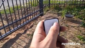 Откатные ворота на винтовых сваях с элементами ковки для дачи НОВЫЕ ВОРОТА