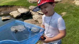 OUTSIDE BUG HUNT ADVENTURE with CALEB & MOMMY! WE FIND A BABY FROG!