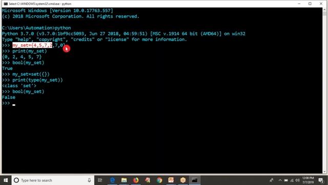 25.Complete Python Basics for Automation -  Python Sets