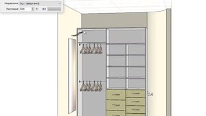 проекты шкафа-купе, гардеробной и прихожей для Дмитрия