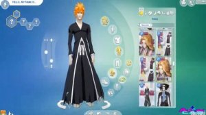 ICHIGO & WHITE HOLLOW BANKAI THE SIMS 4 CAS ANIME CHARACTOR [ BLEACH ] KUROSAKI ICHIGO