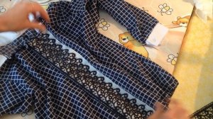 Вставка на блузке