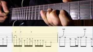 Enter Sandman Guitar Solo Lesson - Metallica (with tabs)