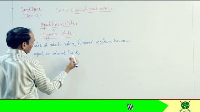 Ch#7 | Law of Mass Action |   Chemical Equilibrium  Chapter #7(chemical equilibrium)