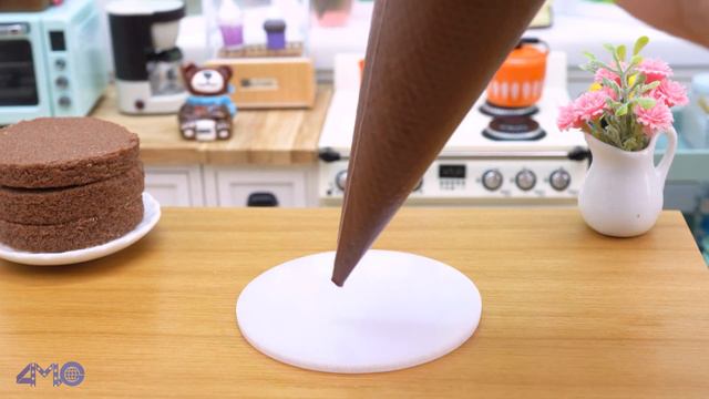 Miniature Chocolate Cake Decorating Idea With M&M Candy - Tiny n Tasty  Tiny Cakes
