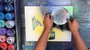 Unintentional ASMR 💦 Crazy Spray Paint Artist (intense bottle shaking, spraying sounds)