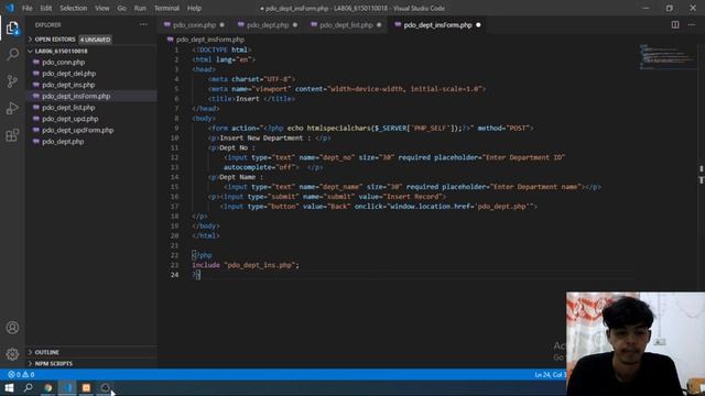 Workshop-6 PHP-Working with Database : PHP Data Object (PDO) смотреть онлайн